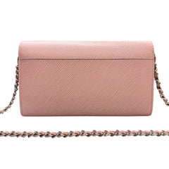 LOUIS VUITTON Pink Epi Leather Twist Wallet Louis Vuitton