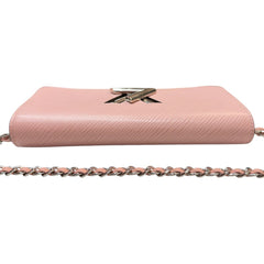 LOUIS VUITTON Pink Epi Leather Twist Wallet Louis Vuitton