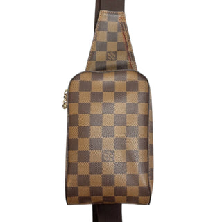 LOUIS VUITTON Damier Ebene Coated Canvas Geronimos Bag Louis Vuitton