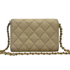 CHANEL Ivory Caviar Boy Card Case Chanel