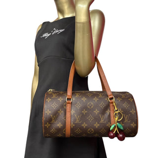 LOUIS VUITTON Monogram Coated Canvas Papillon 30 Louis Vuitton