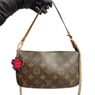 LOUIS VUITTON Monogram Coated Canvas Pochette Accessoires Louis Vuitton