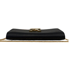 LOUIS VUITTON Tri Colored Taurillon Capucines Leather Wallet with Chain Louis Vuitton