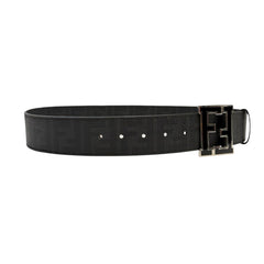 Fendi Black Zucca Coated Canvas Belt 90/36 Fendi