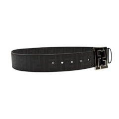 Fendi Black Zucca Coated Canvas Belt 90/36 Fendi