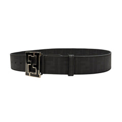 Fendi Black Zucca Coated Canvas Belt 90/36 Fendi