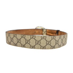 GUCCI Brown GG Supreme Canvas Belt 85/34 Gucci
