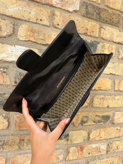 RESERVED Deposit- SAINT LAURENT Black Quilted Clutch Chanel