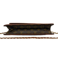 LOUIS VUITTON Monogram Dame GM with Leather Chain Louis Vuitton