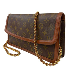 LOUIS VUITTON Monogram Dame GM with Leather Chain Louis Vuitton