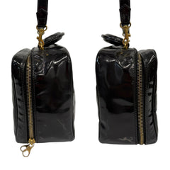 CHANEL Black Patent Leather Timeless Vanity Crossbody Bag Chanel