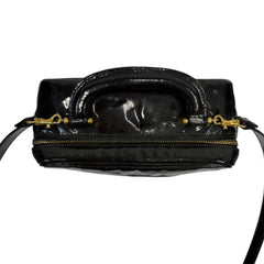 CHANEL Black Patent Leather Timeless Vanity Crossbody Bag Chanel