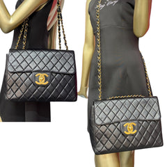 CHANEL Lambskin Jumbo 30 Classic Single Flap Bag Chanel