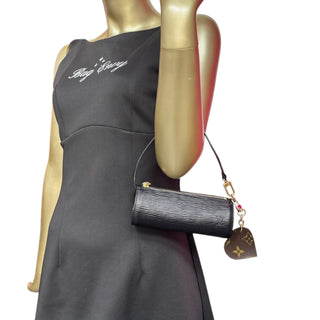 LOUIS VUITTON Black Epi Mini Papillon Louis Vuitton