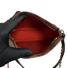 LOUIS VUITTON Damier Ebene Coated Canvas Trousse Pochette Louis Vuitton
