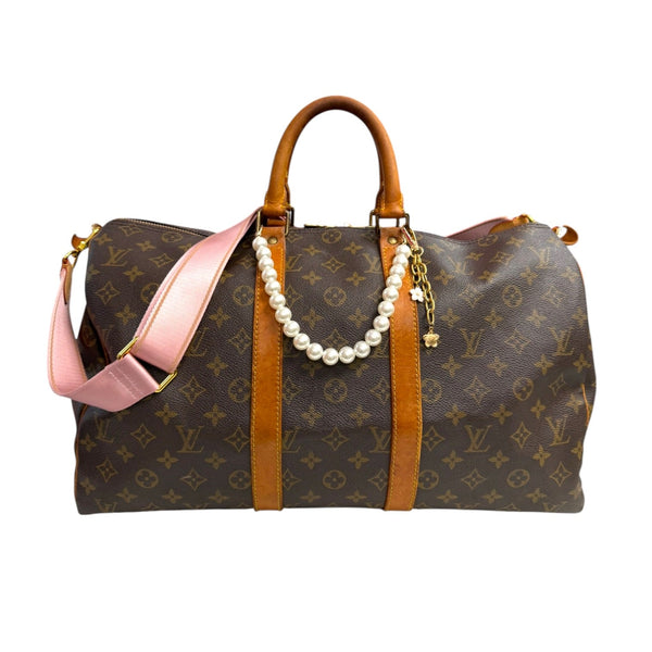 LOUIS VUITTON Monogram Keepall 45 with Strap Louis Vuitton