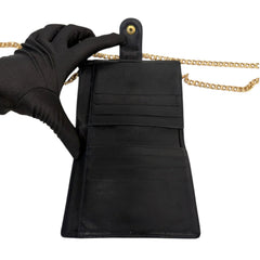 CHANEL Black Caviar Leather Timeless Compact Wallet Chanel