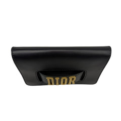 CHRISTIAN DIOR Black Smooth Calfskin DioRevolution  Clutch Dior