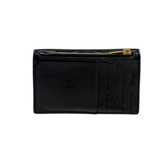 SAINT LAURENT Black Grained De Poudre Fragments Card Case Saint Laurent