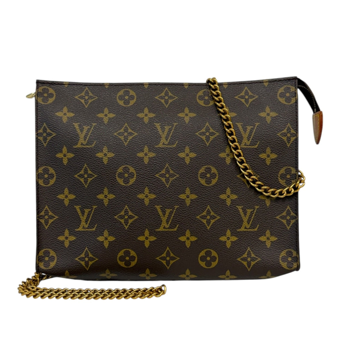 LOUIS VUITTON Monogram Poche 26 with Insert and Chain Louis Vuitton