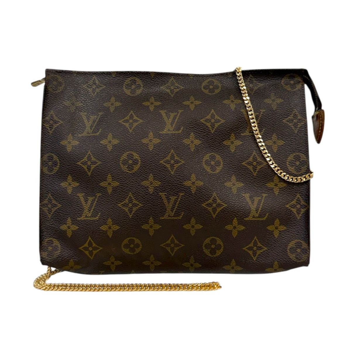 LOUIS VUITTON Monogram Poche 26 with Insert and Chain Louis Vuitton
