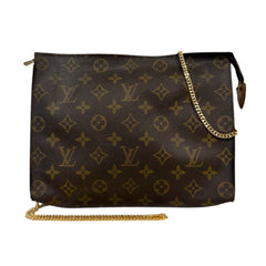 LOUIS VUITTON Monogram Poche 26 with Insert and Chain Louis Vuitton