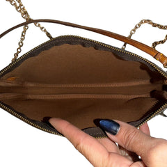LOUIS VUITTON Monogram Coated Canvas Pochette Accessoires Louis Vuitton