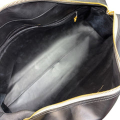 ULTRA RARE CHANEL Black/White Lambskin Logo Duffle Bag Chanel