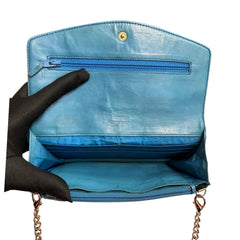 CHANEL Turquoise Caviar Timeless Clutch Chanel