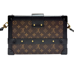 LOUIS VUITTON Monogram Petite Malle Black Crossbody Bag Louis Vuitton
