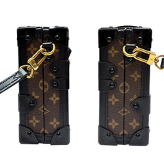 LOUIS VUITTON Monogram Petite Malle Black Crossbody Bag Louis Vuitton