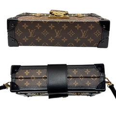 LOUIS VUITTON Monogram Petite Malle Black Crossbody Bag Louis Vuitton