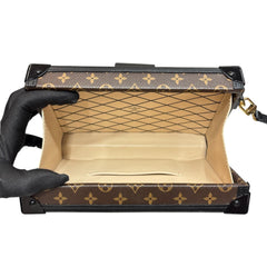LOUIS VUITTON Monogram Petite Malle Black Crossbody Bag Louis Vuitton
