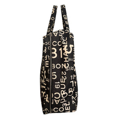 CHANEL Black/White Canvas 31 Rue Cambon Luggage Bag Chanel