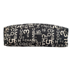 CHANEL Black/White Canvas 31 Rue Cambon Luggage Bag Chanel