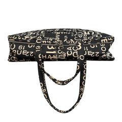 CHANEL Black/White Canvas 31 Rue Cambon Luggage Bag Chanel