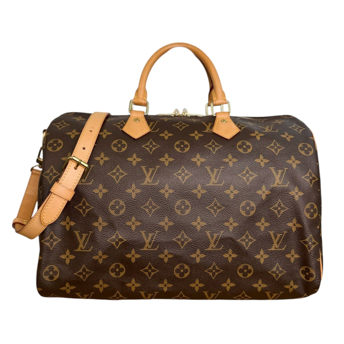 LOUIS VUITTON Monogram Speedy Bandouliere 35 with Strap Louis Vuitton