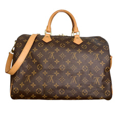 LOUIS VUITTON Monogram Speedy Bandouliere 35 with Strap Louis Vuitton