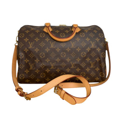 LOUIS VUITTON Monogram Speedy Bandouliere 35 with Strap Louis Vuitton