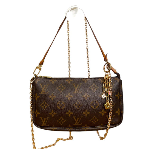 LOUIS VUITTON Monogram Coated Canvas Pochette Accessoires Louis Vuitton