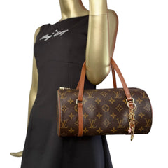 LOUIS VUITTON Monogram Coated Canvas Papillon 25 Louis Vuitton