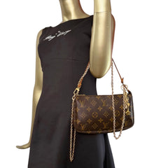 LOUIS VUITTON Monogram Coated Canvas Pochette Accessoires Louis Vuitton