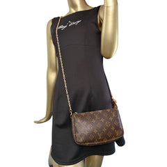 LOUIS VUITTON Monogram Coated Canvas Pochette Accessoires Louis Vuitton
