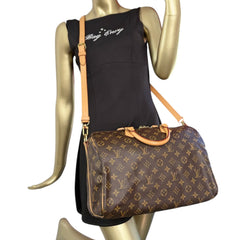 LOUIS VUITTON Monogram Speedy Bandouliere 35 with Strap Louis Vuitton