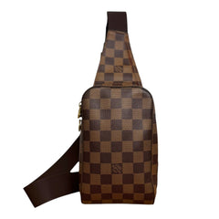LOUIS VUITTON Damier Ebene Coated Canvas Geronimos Bag Louis Vuitton