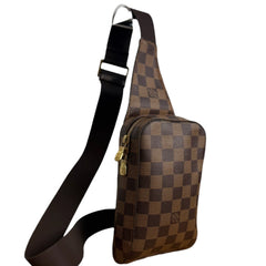 LOUIS VUITTON Damier Ebene Coated Canvas Geronimos Bag Louis Vuitton