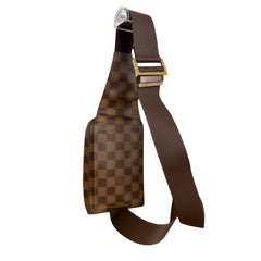 LOUIS VUITTON Damier Ebene Coated Canvas Geronimos Bag Louis Vuitton