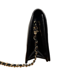 CHRISTIAN DIOR Black Smooth Calfskin DioRevolution  Clutch Dior