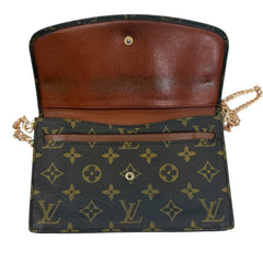 LOUIS VUITTON Monogram Pochette Rabat 20 Clutch with Chain Louis Vuitton