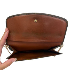 LOUIS VUITTON Monogram Pochette Rabat 20 Clutch with Chain Louis Vuitton